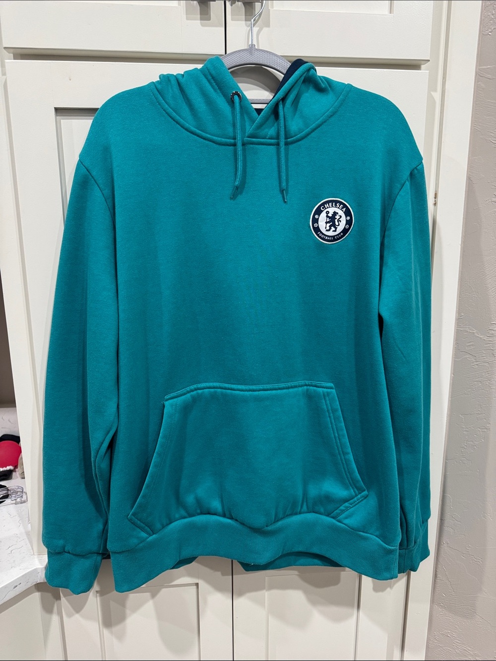 Chelsea FC Teal Crewneck Hoodie - Men's Pullover Sweater